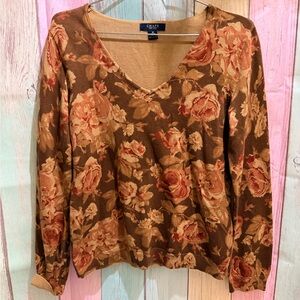 Chaps Tan Cotton Sweater